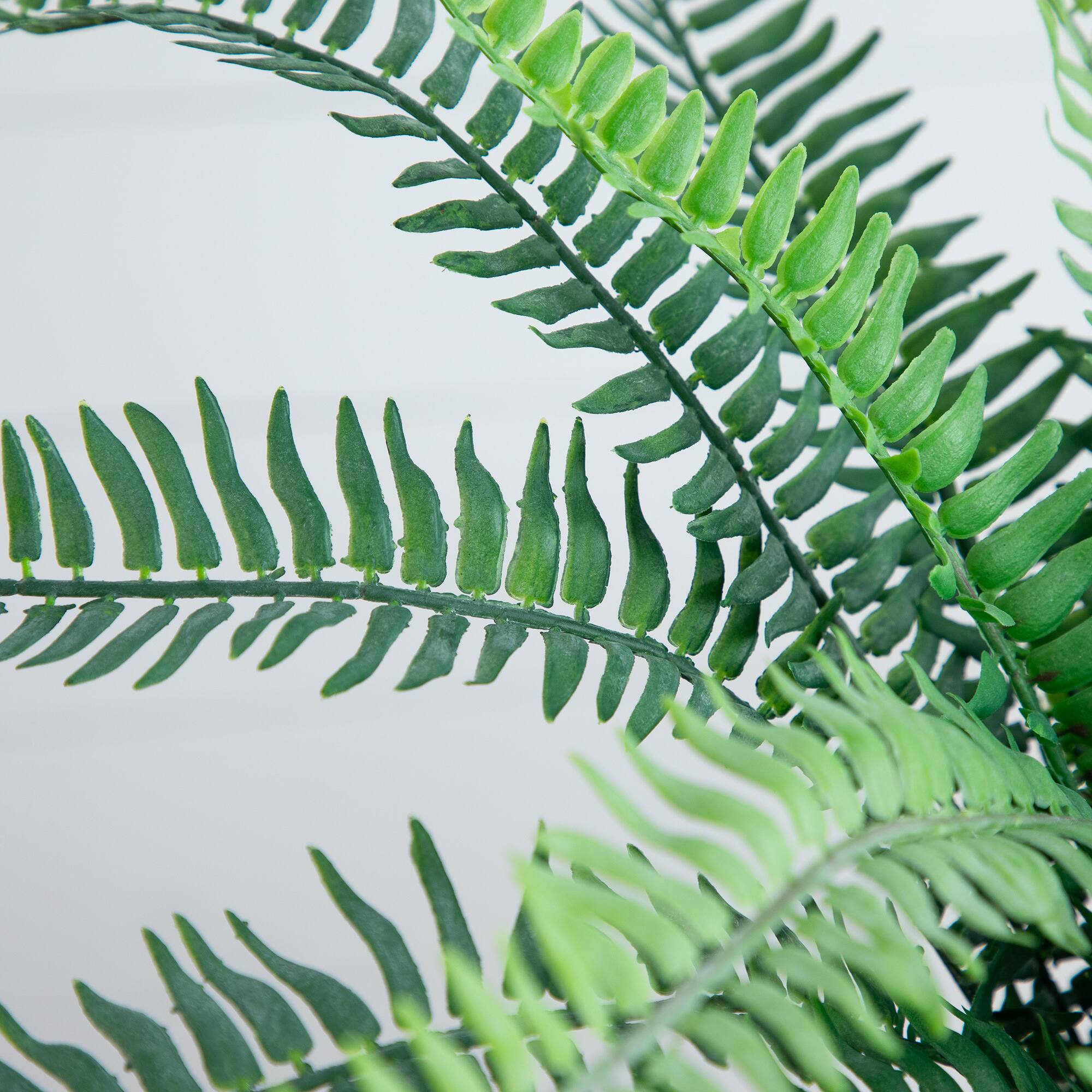 16" Artificial Boston Fern Plant in Decorative Cement Planter